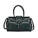 LA MAREY Genuine Leather Convertible Bag with Detachable Long Strap - Black