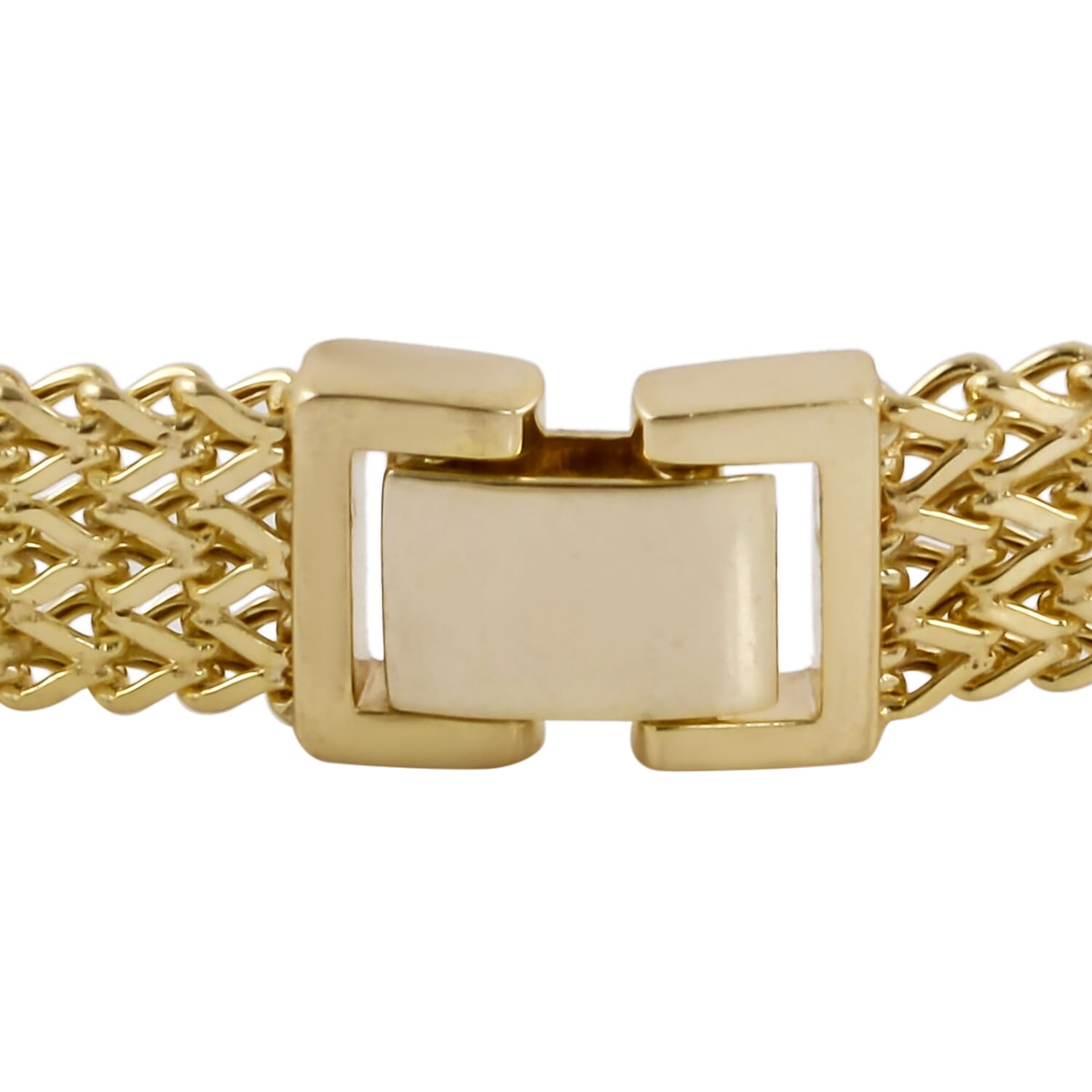 Hatton Garden Close Out -9K Yellow Gold Foxtail Bracelet (Size - 8), Gold Wt. 7.42 Gms