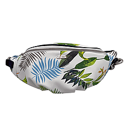 Leaf Pattern Crossbody Bag - Orange