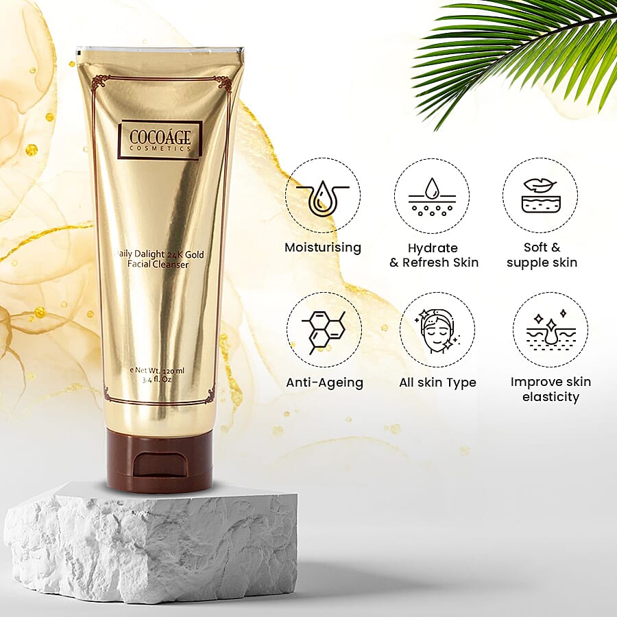Cocoage Daily Delight 24K Gold Facial Cleanser 120ml