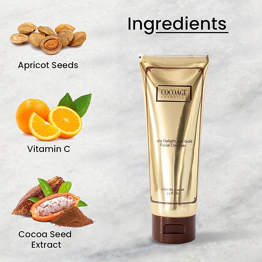 Cocoage Daily Delight 24K Gold Facial Cleanser 120ml