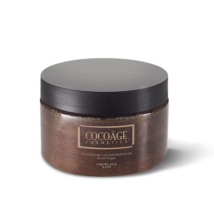 Cocoage  Cocoa Powder 24K Gold Body Scrub - Brown Sugar