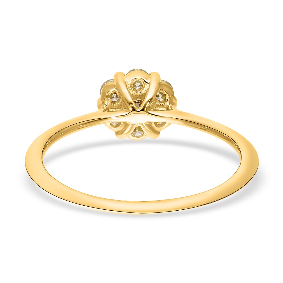 14K Yellow Gold SGL Certified Natural Yellow Diamond (SI-I1) Ring 0.50 Ct.
