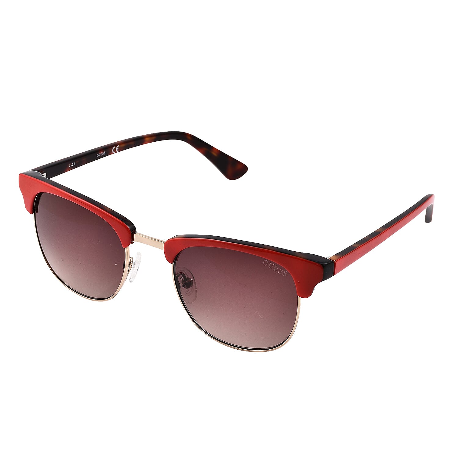 Guess Browline Red Frame Sunglasses - Red