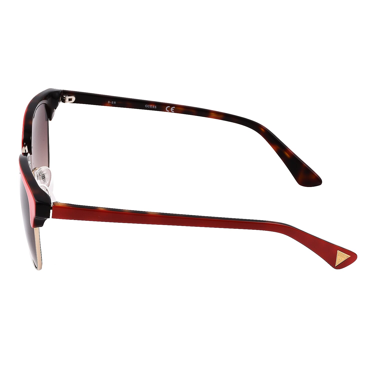 Guess Browline Red Frame Sunglasses - Red