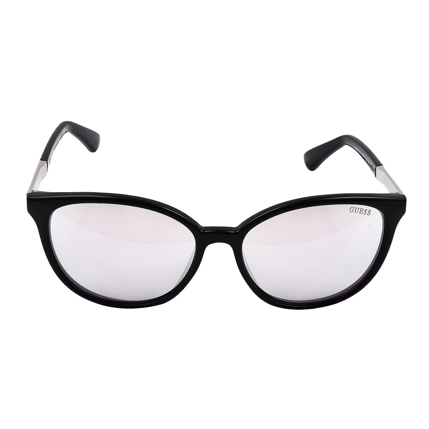 Guess Wayfarer Black Frame Sunglasses - Translucent Clear