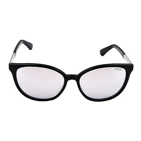 Guess Wayfarer Black Frame Sunglasses - Translucent Clear