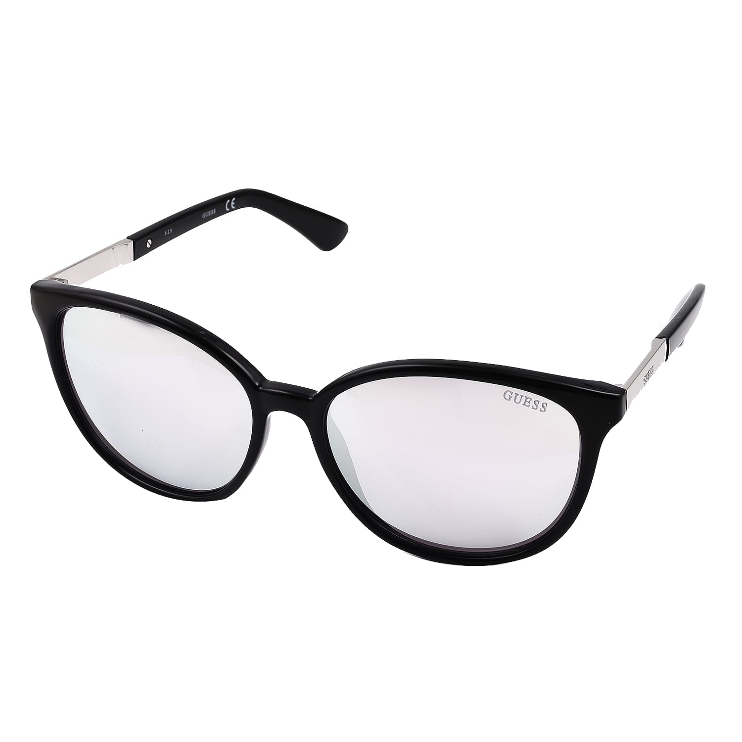 Guess Wayfarer Black Frame Sunglasses - Translucent Clear