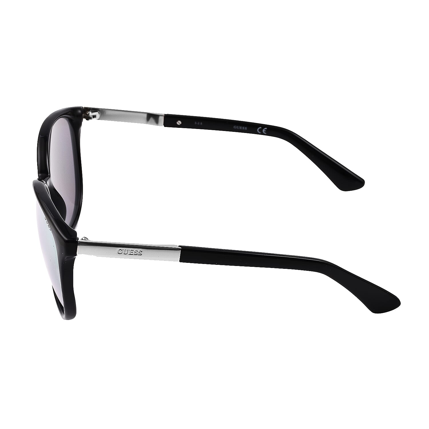 Guess Wayfarer Black Frame Sunglasses - Translucent Clear