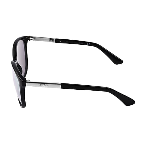 Guess Wayfarer Black Frame Sunglasses - Translucent Clear