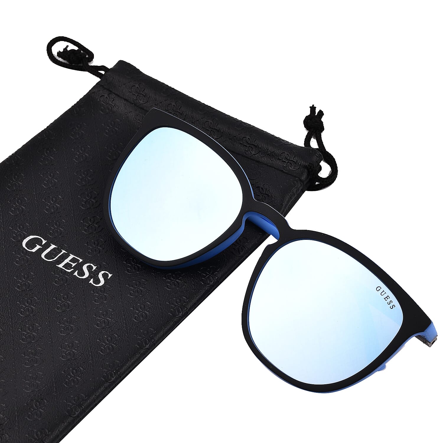 Guess Wayfarer Sky Blue Frame Sunglasses - Sky Blue