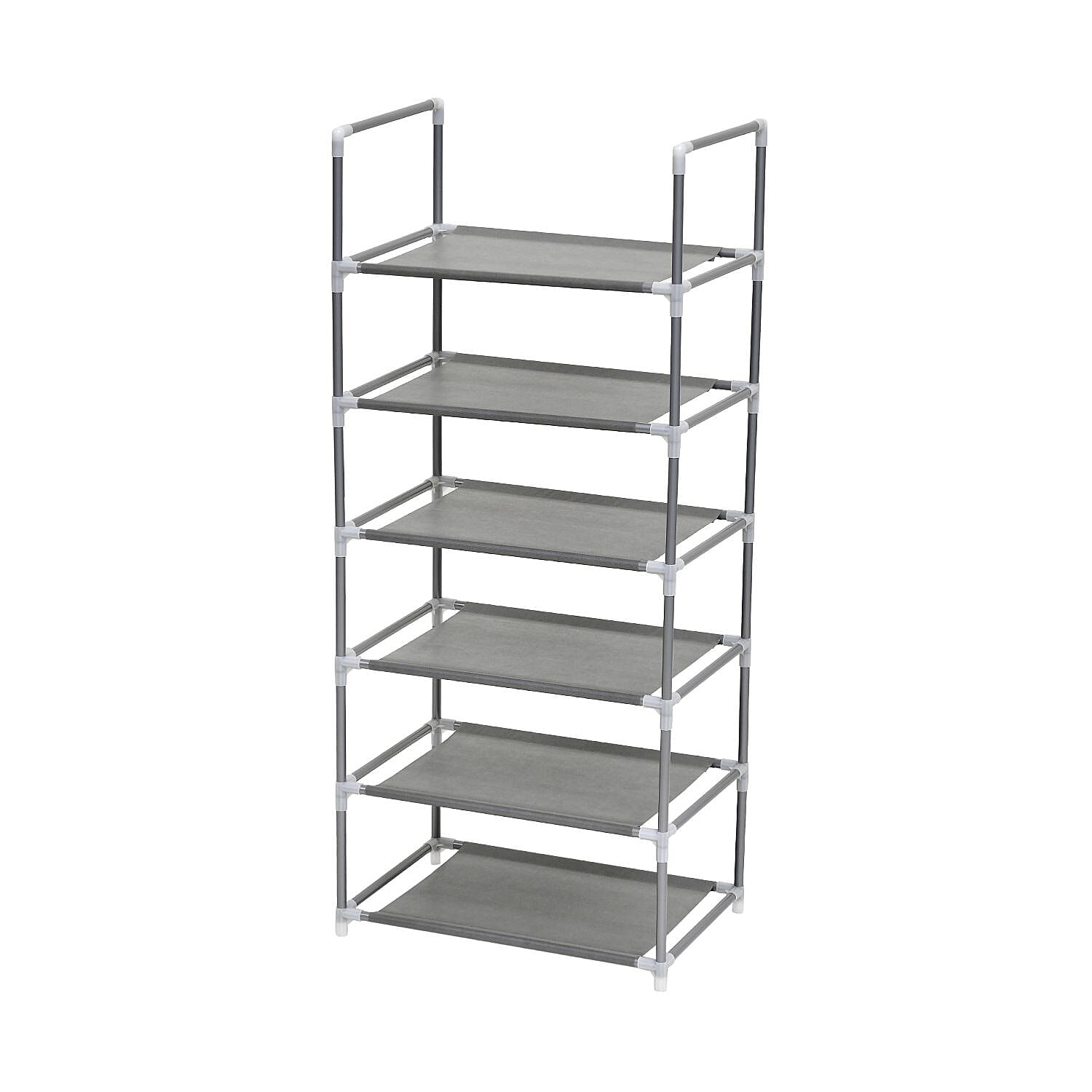 Homesmart Multipurpose 6 Layer Shoe Rack (Size 100x43x29 Cm) - Grey