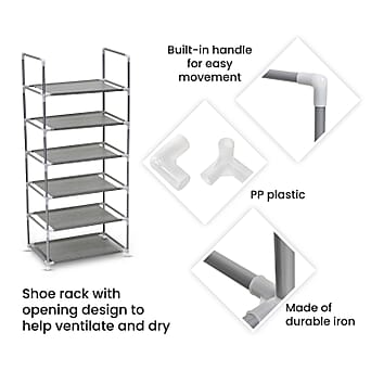 https://tjcuk.sirv.com/Products/89/4/8946845/Homesmart-Multipurpose-Layer-Shoe-Rack-(Size-100x43x29-Cm)-Grey_8946845_2.jpg?w=342&h=342
