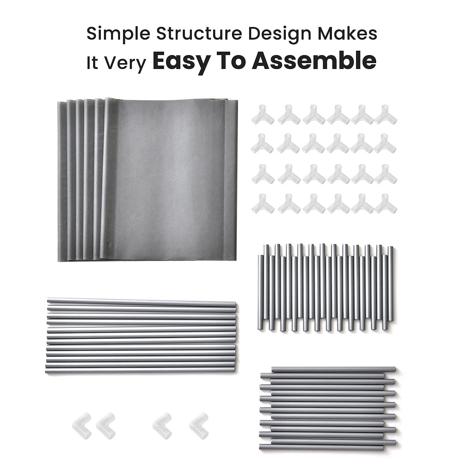 Homesmart Multipurpose 6 Layer Shoe Rack (Size 100x43x29 Cm) - Grey