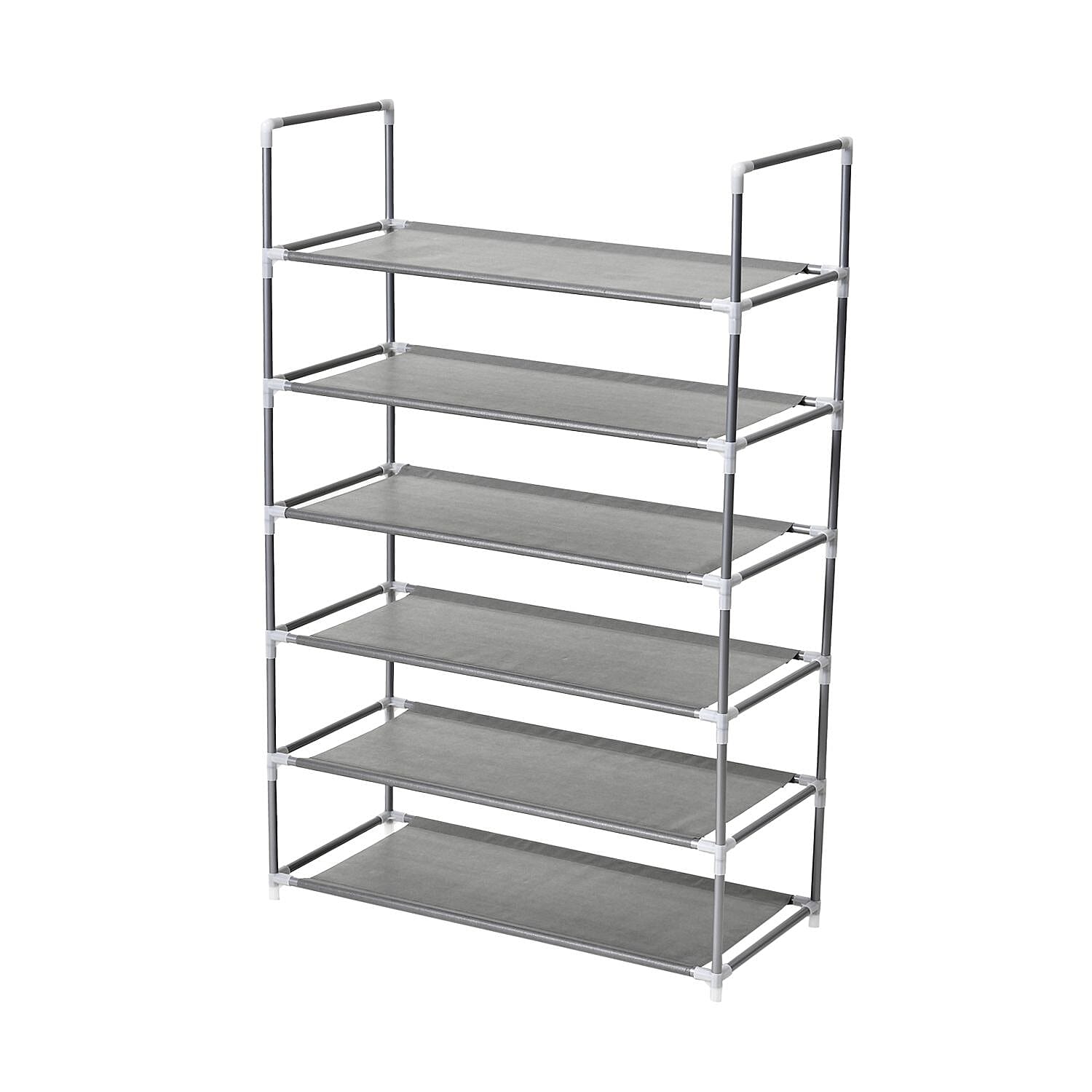 Homesmart Multipurpose 6 Layer Shoe Rack (Size 100x65x29 Cm) - Grey