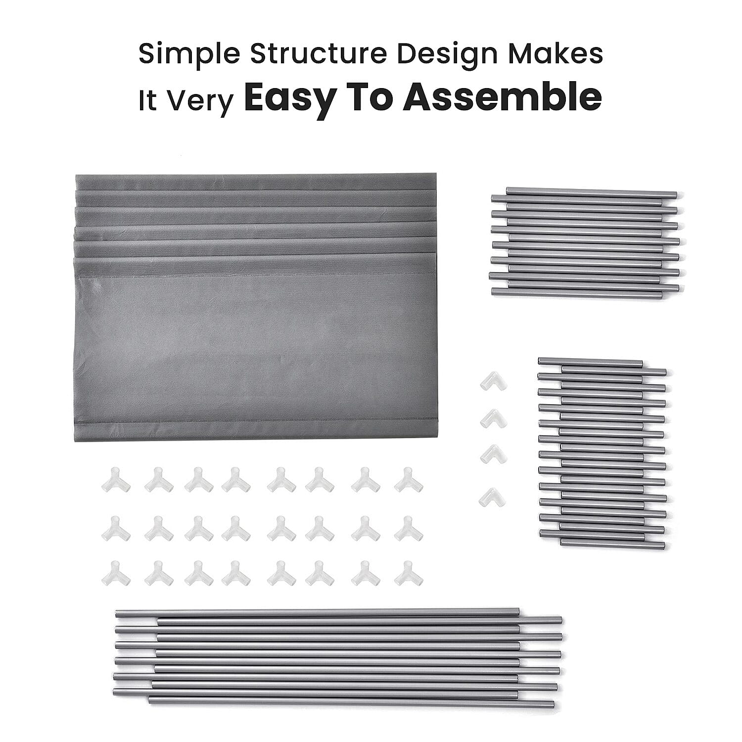 Homesmart Multipurpose 6 Layer Shoe Rack (Size 100x65x29 Cm) - Grey