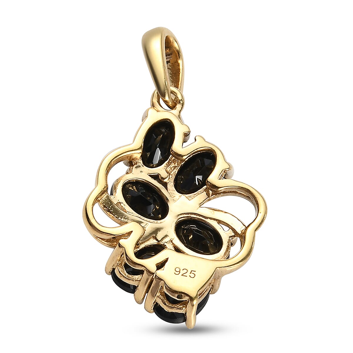 Boi Ploi Black Spinel Pendant in Sterling Silver 2.52 Ct.
