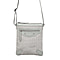Assots London Janet 100% Genuine Leather Croc Pattern Crossbody Bag (Size 25x21 cm) - Grey