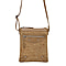 Assots London Janet 100% Genuine Leather Croc Pattern Crossbody Bag (Size 25x21 cm) - Tan