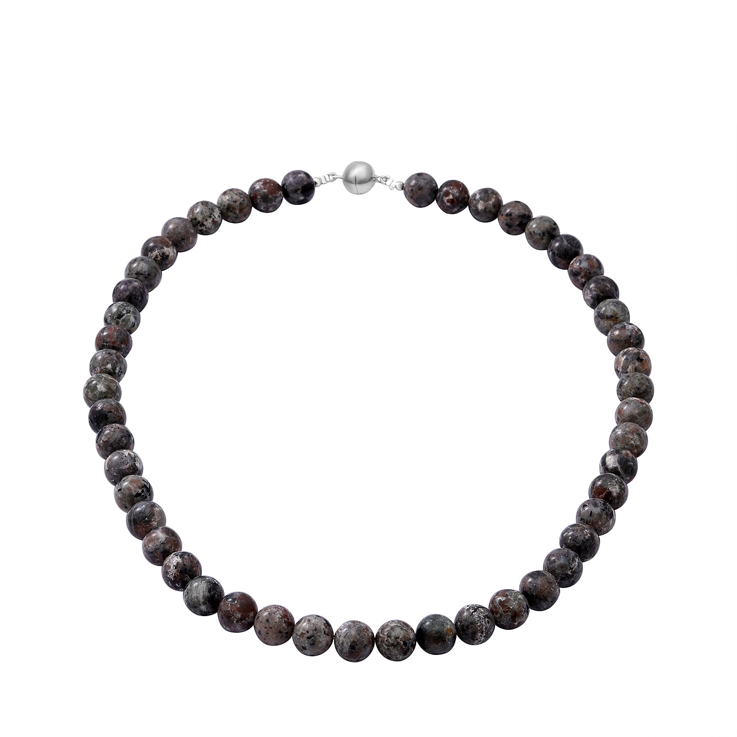 Yooperlite Beads Necklace (Size - 20) in Sterling Silver 300.00 Ct.