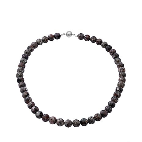 Yooperlite Beads Necklace (Size - 20) in Sterling Silver 300.00 Ct.