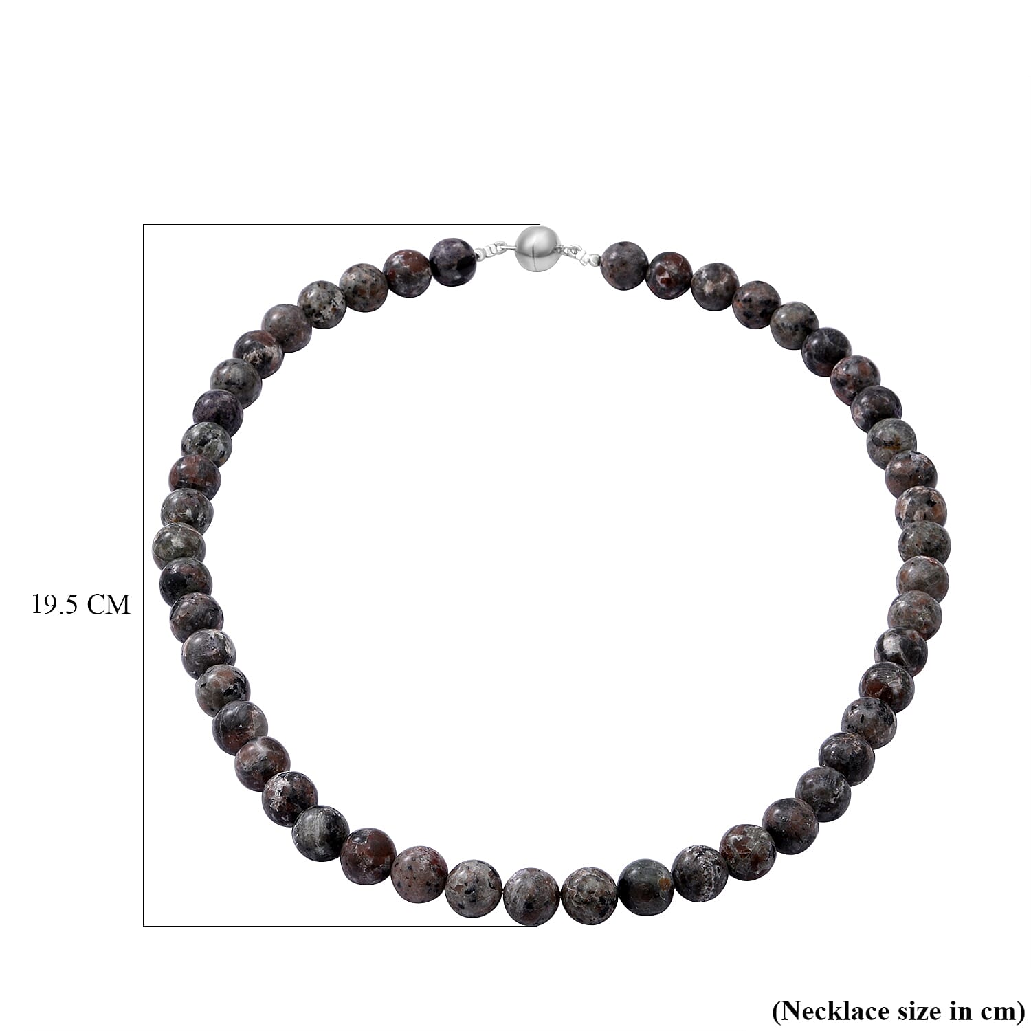 Yooperlite Beads Necklace (Size - 20) in Sterling Silver 300.00 Ct.