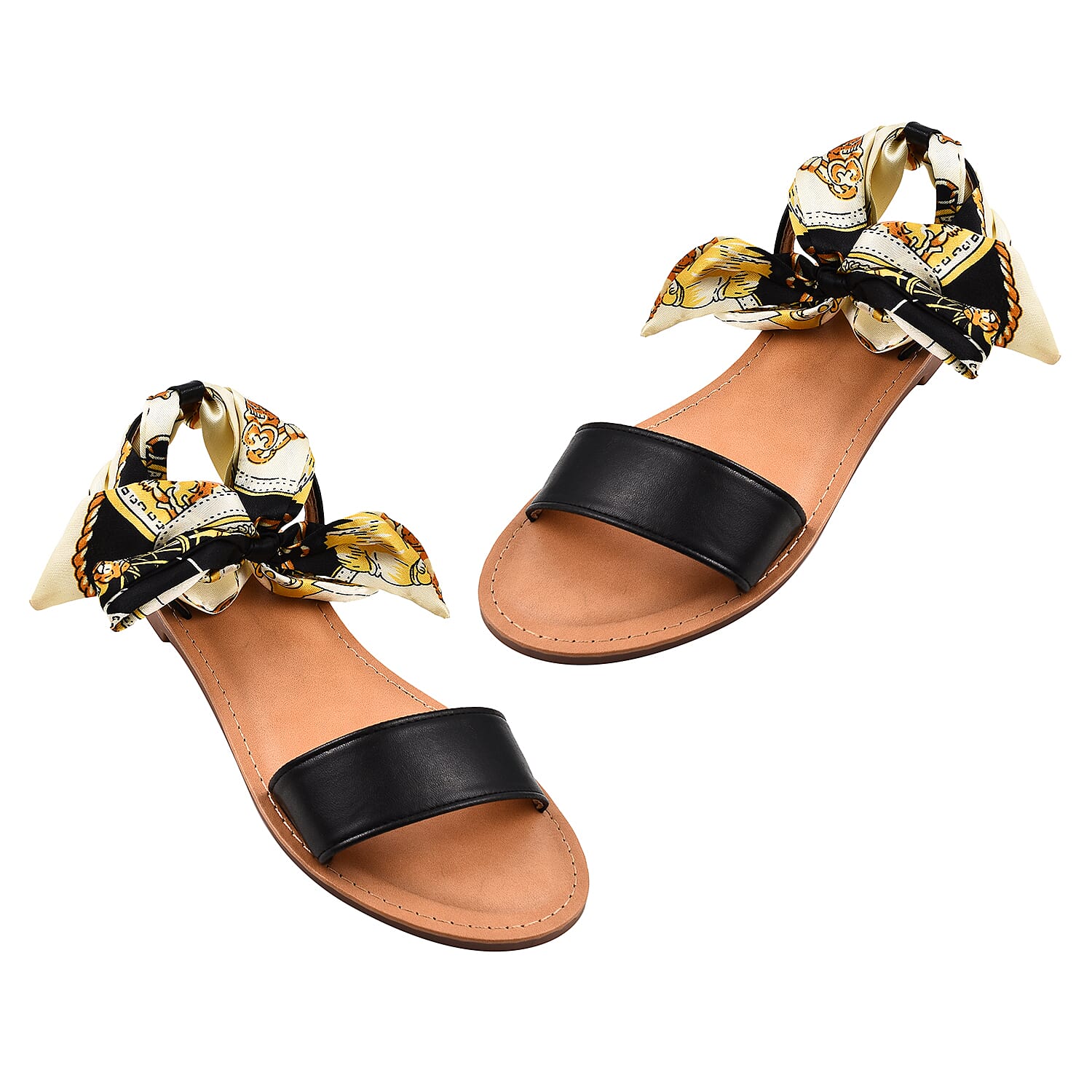 Manchester Closeout Chiffon Sandal (Size 3) - Black