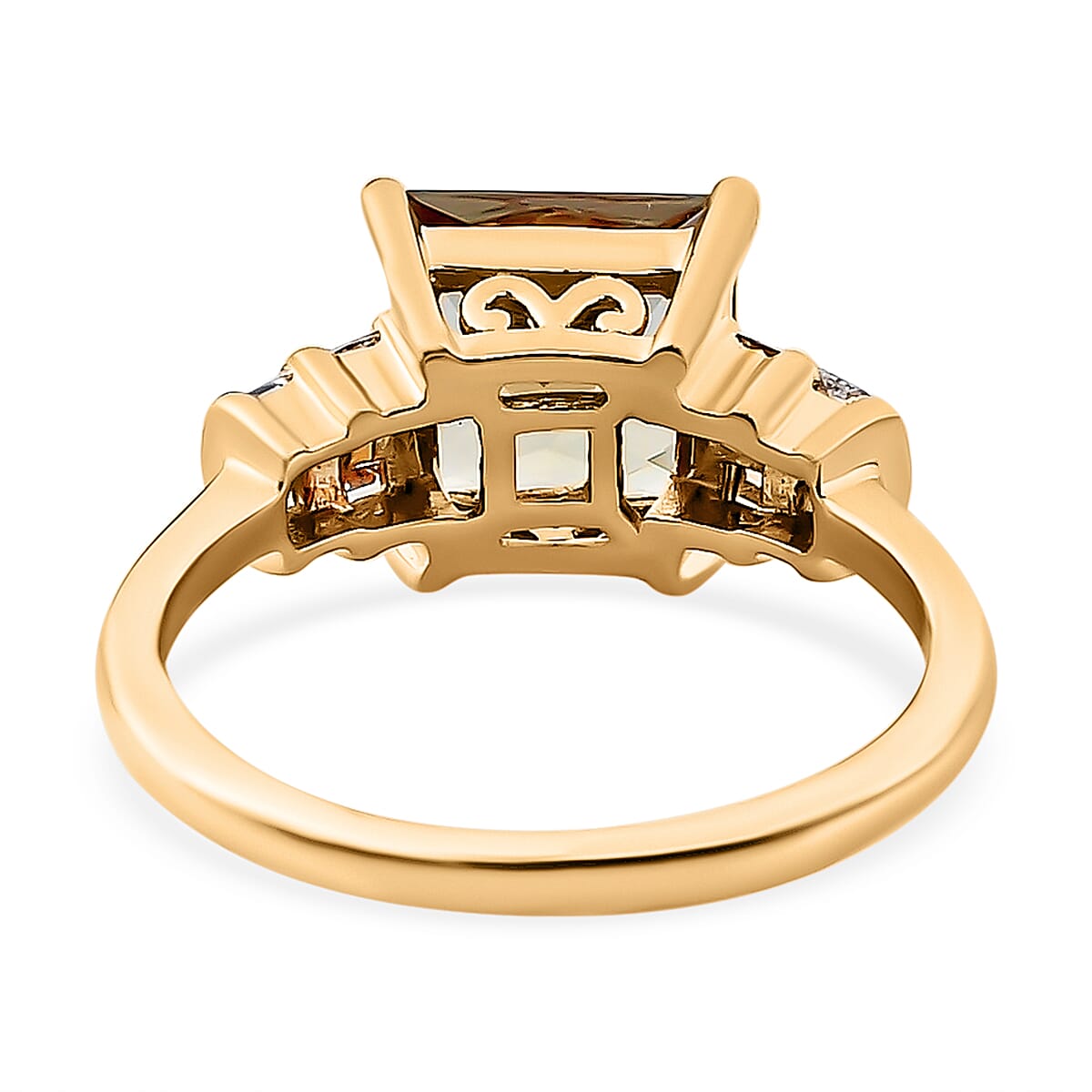 ILIANA 18K Yellow Gold AAA Turkizite and Diamond (SI-G-H) Ring 3.00 Ct.