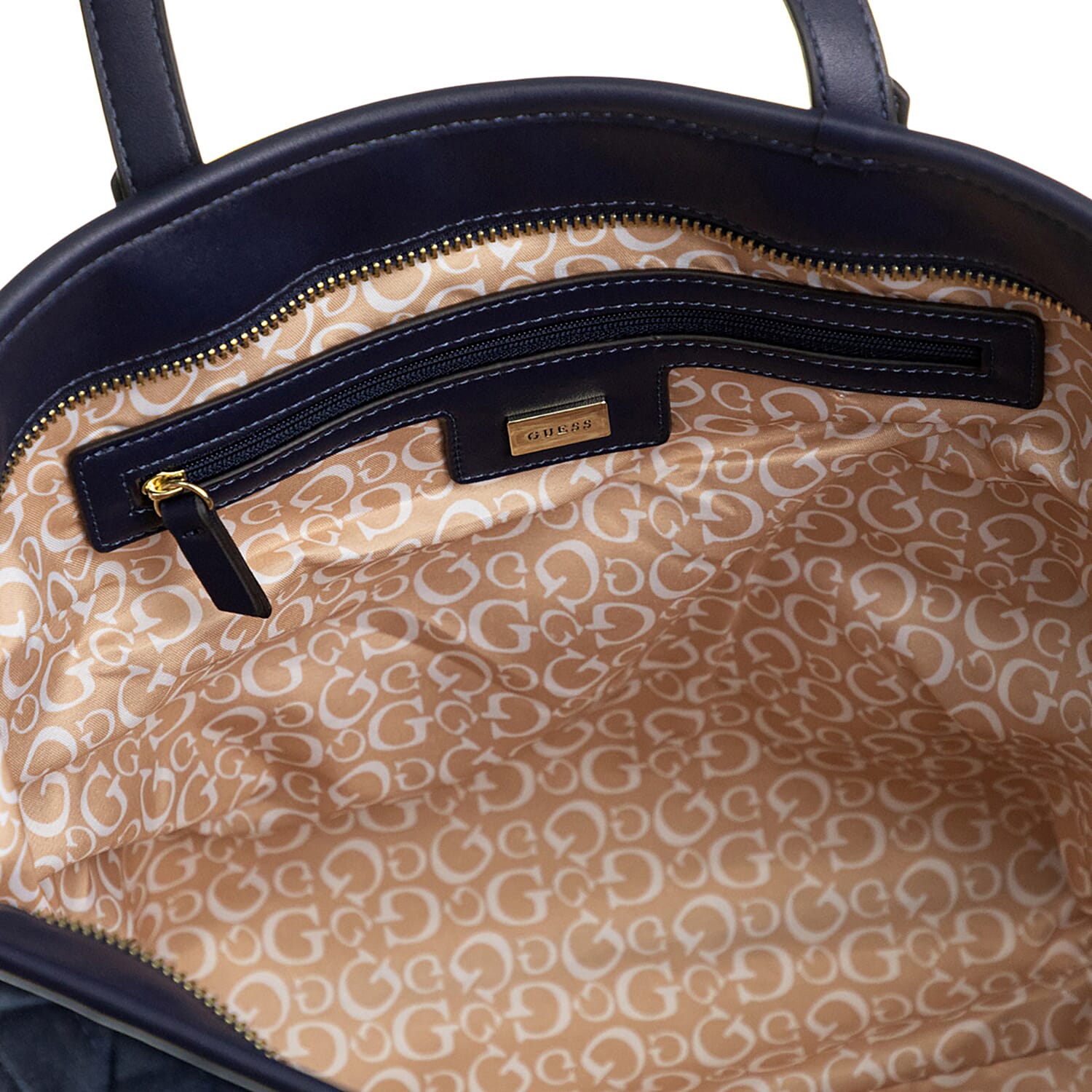 GUESS Kailey Tote Handbag with Handle Drop (Size 29x28x13 Cm) - Navy