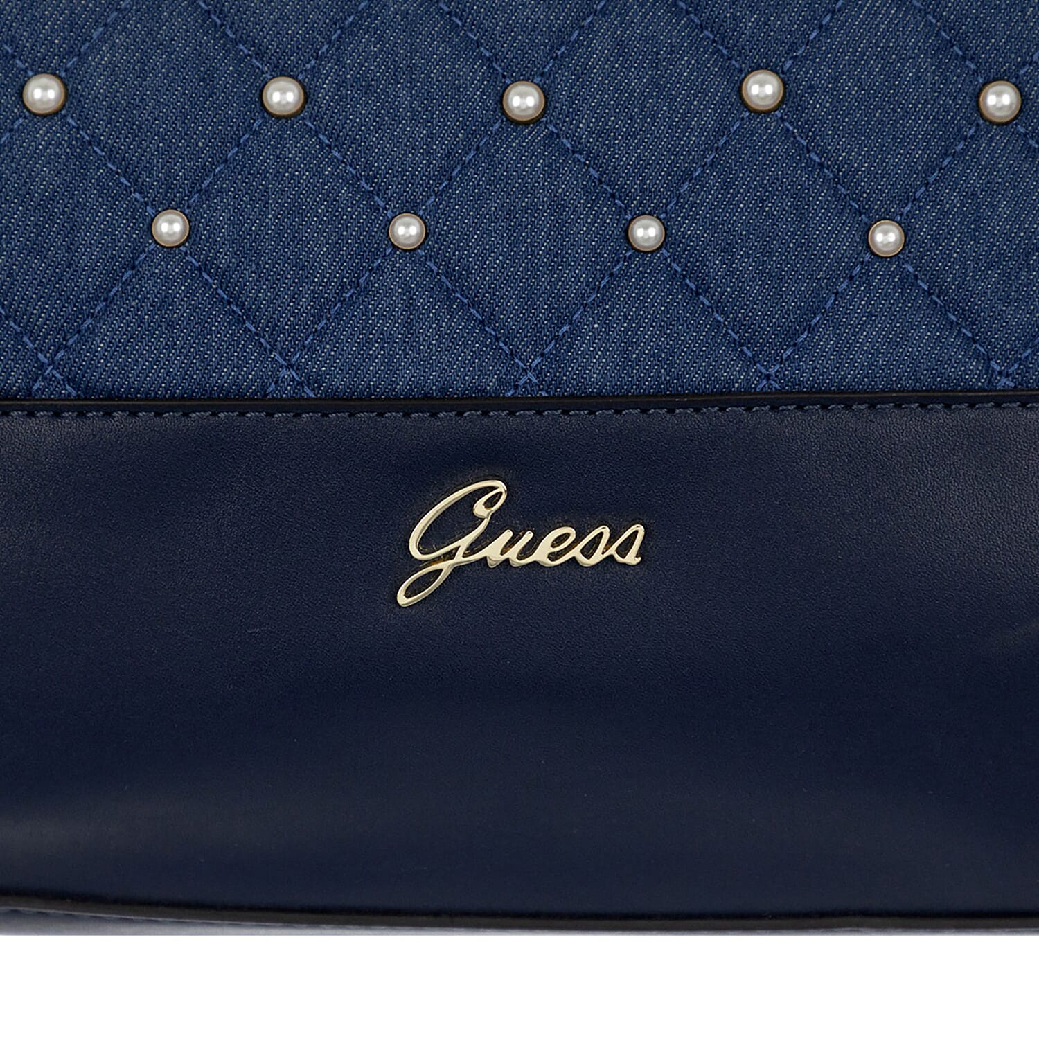 GUESS Kailey Tote Handbag with Handle Drop (Size 29x28x13 Cm) - Navy