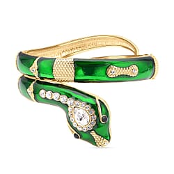 White Crystal , White Glass , Black Crystal Bangle 6.10 ct 6.100 Ct.