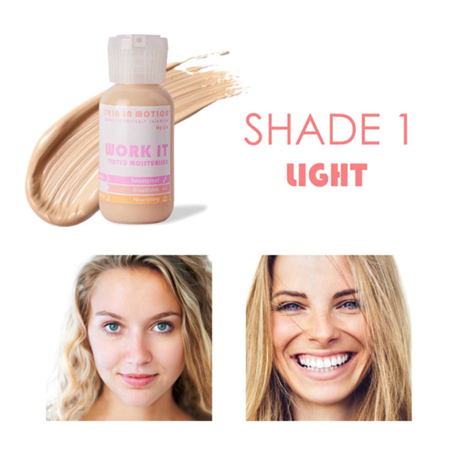 Skin in Motion- Work It Tinted Moisturiser - Shade 1