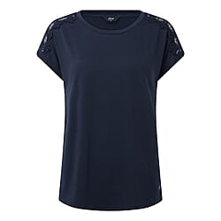 Emreco Polyester Top  - Navy