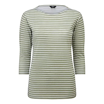 https://tjcuk.sirv.com/Products/89/5/8953979/EMRECO-Striped-Pattern-Boat-neck-Womens-Top-UK12--Khaki-and-White_8953979.jpg?w=342&h=342