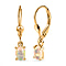 Ethiopian Welo Opal Lever Back Earrings in Vermeil 14K Gold Overlay Sterling Silver