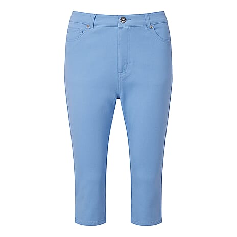 Emreco Cotton Crop Trouser (Size 12) - Blue