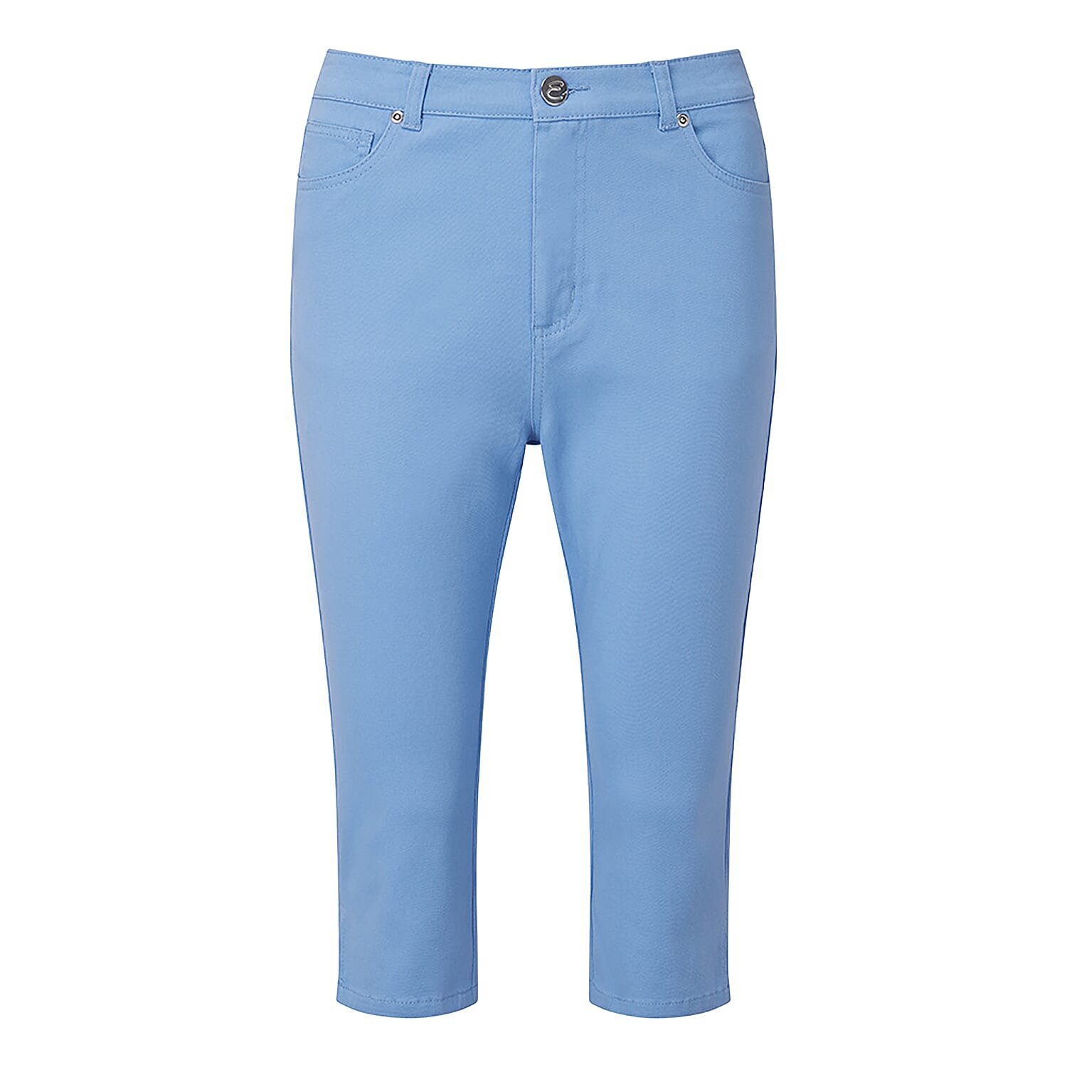 Emreco Cotton Crop Trouser (Size 10) - Blue