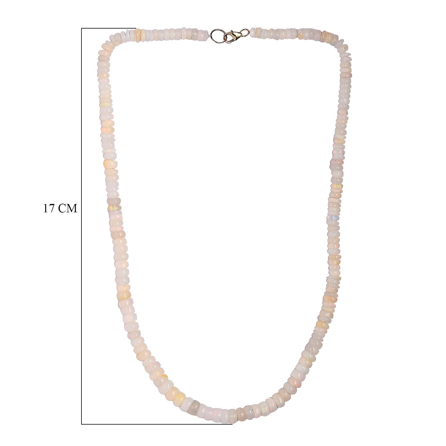 One Time Deal - 9K Yellow Gold Ethiopian Welo Opal Beads Necklace (Size - 18) 75.60 Ct