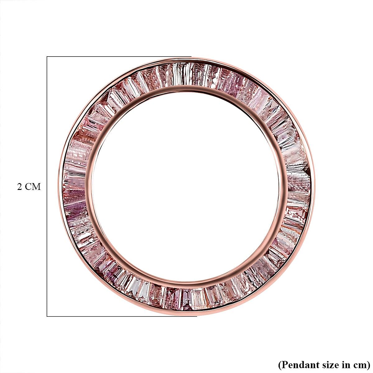 9K Rose Gold SGL Certified Natural Pink Diamond Circle of Life Pendant 0.50 Ct.