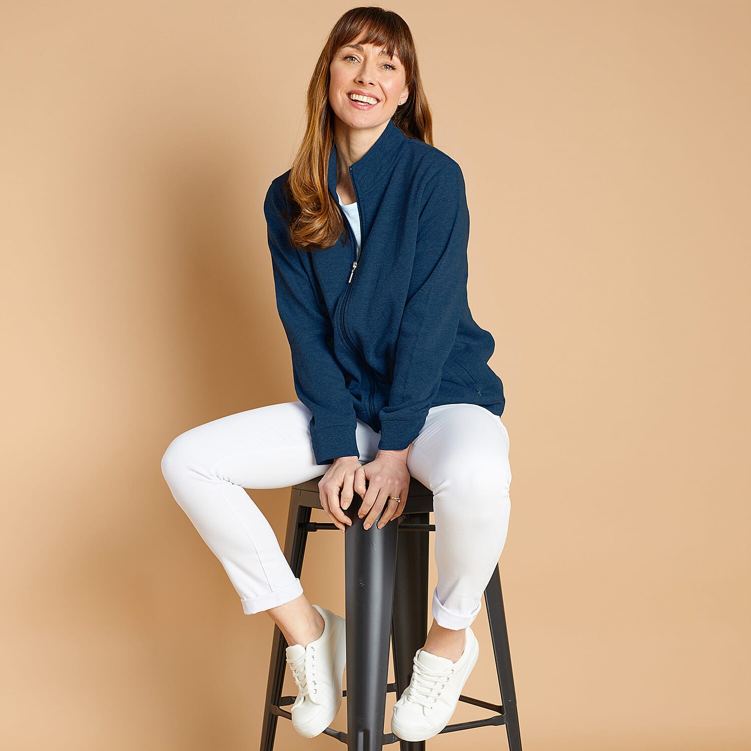 Emreco Polyester Sweater - Navy