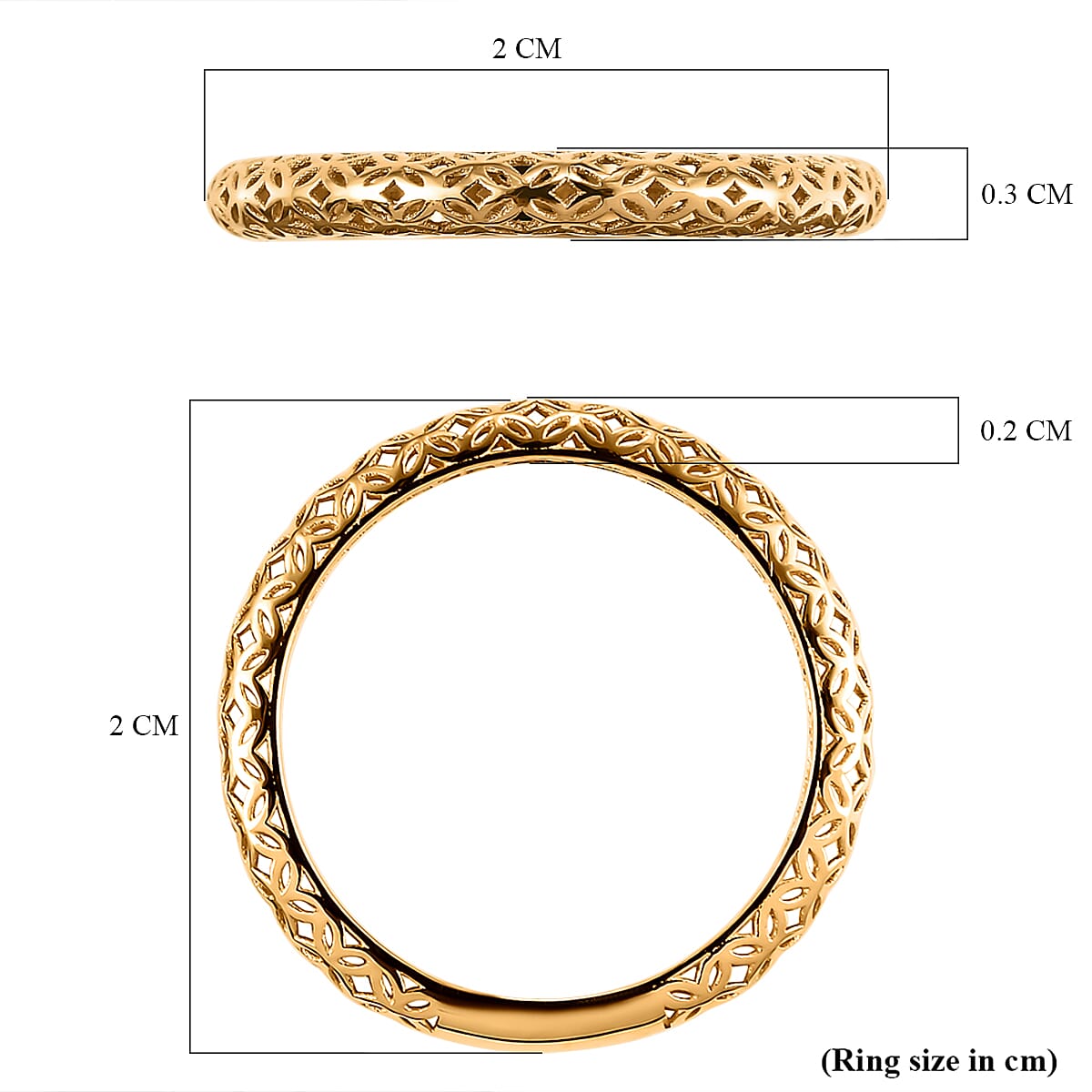22K (91.6 % Purity) Yellow Gold Band Ring