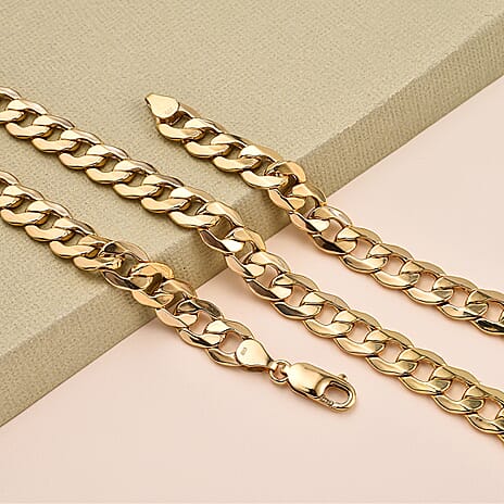Black Friday Exclusive- 9K Yellow Gold Curb Necklace (Size - 20) With Lobster Clasp, Gold Wt. 16.05 Gms