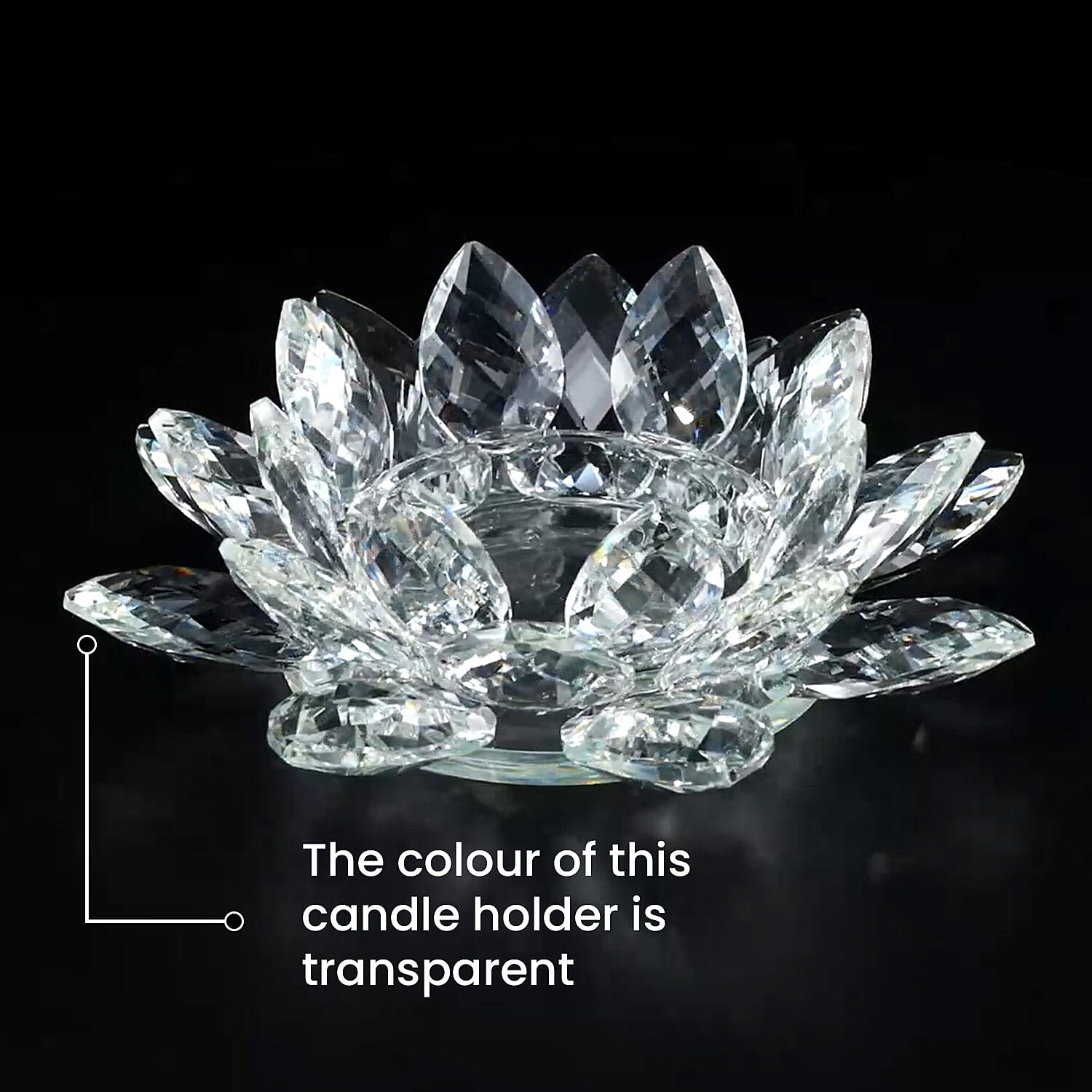 The 5th Season Crystal (Size 21x21x7 Cm) - Transparent