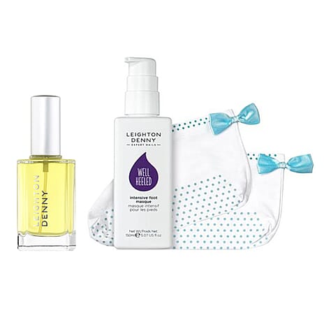 Leighton Denny- Intense Pedicure Duo (Incl. Intense Pedicure Oil - 50ml & Well Heeled Foot Mask - 150ml & Socks)