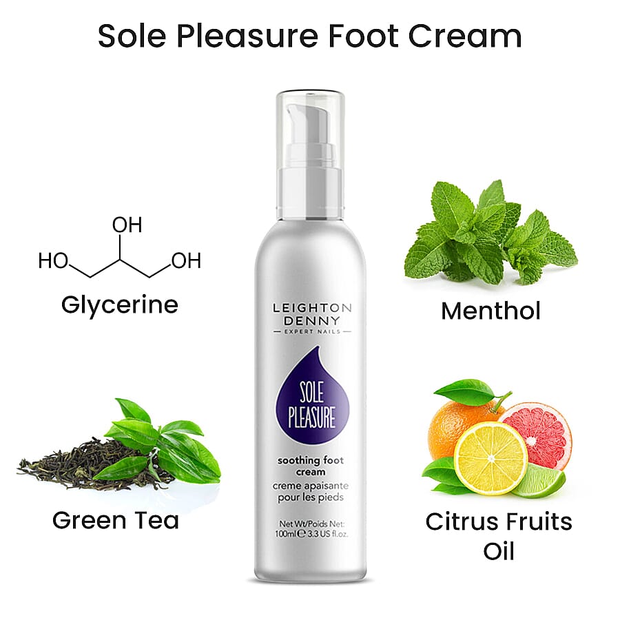 Leighton Denny- Feet Treat Trio (Incl. Smooth your sole file, Sole pleasure foot cream - 100ml & Sole rescue treatment balm - 75ml)