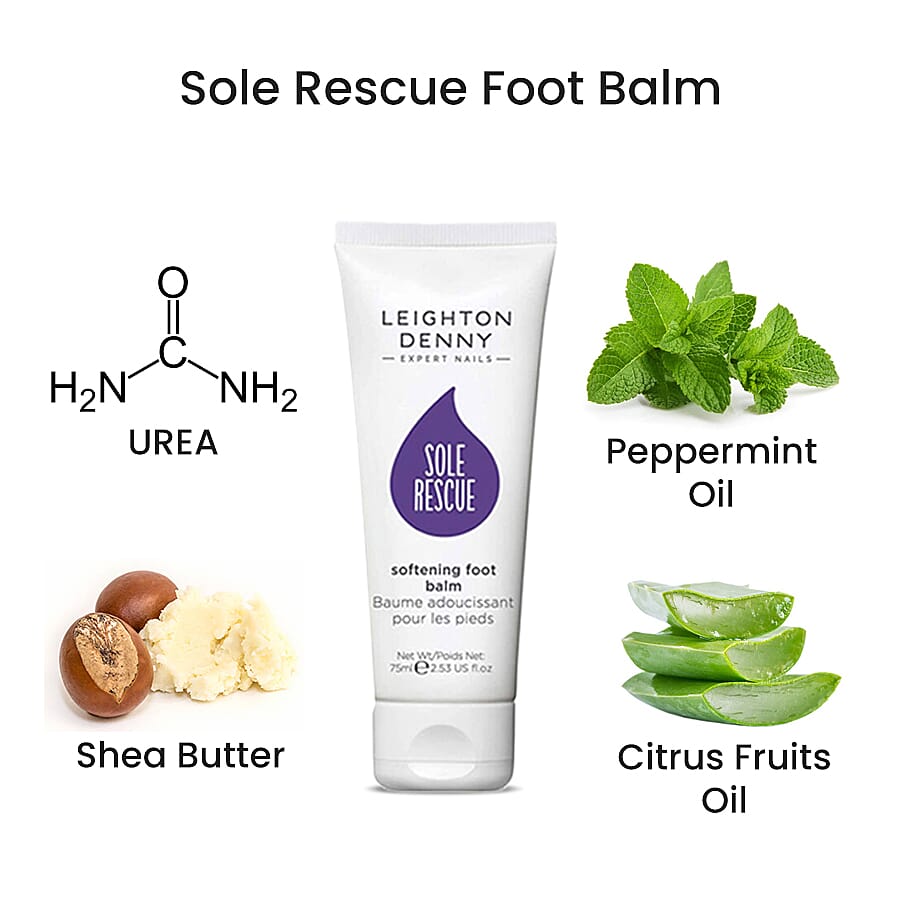 Leighton Denny- Feet Treat Trio (Incl. Smooth your sole file, Sole pleasure foot cream - 100ml & Sole rescue treatment balm - 75ml)