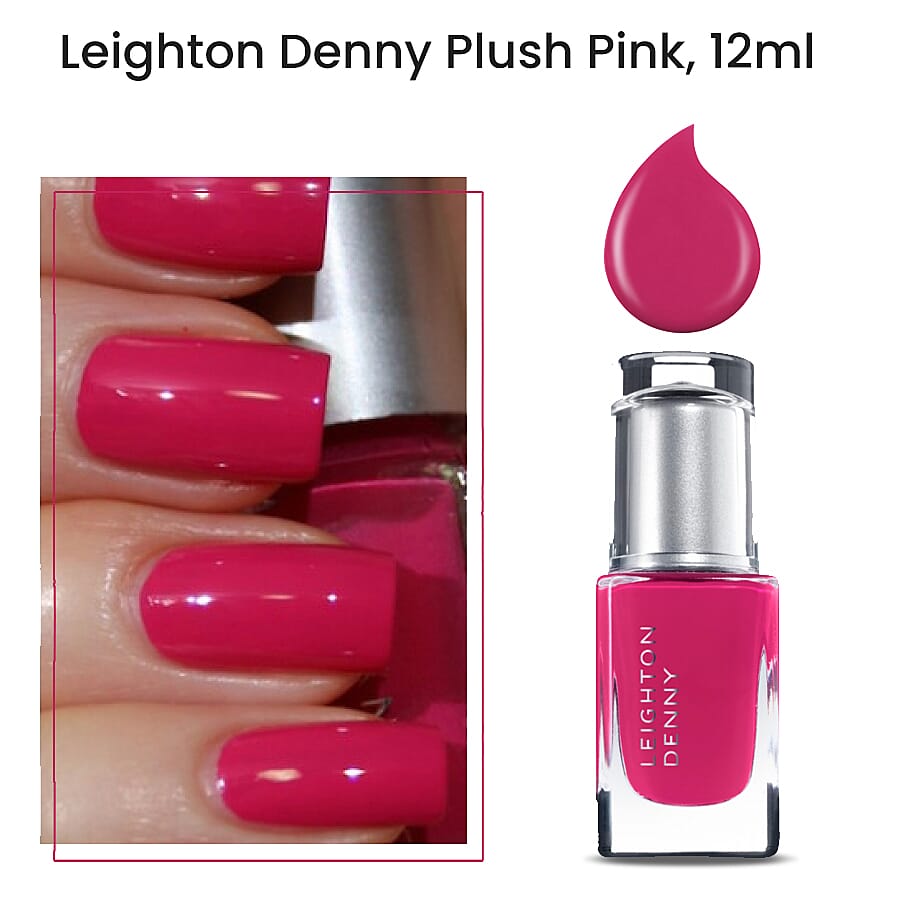 Leighton Denny- Complete Polish Kit (Incl. Double Up Base & Top Coat - 12ml, Plush Pink - 12ml & Essential Remover - 50ml)