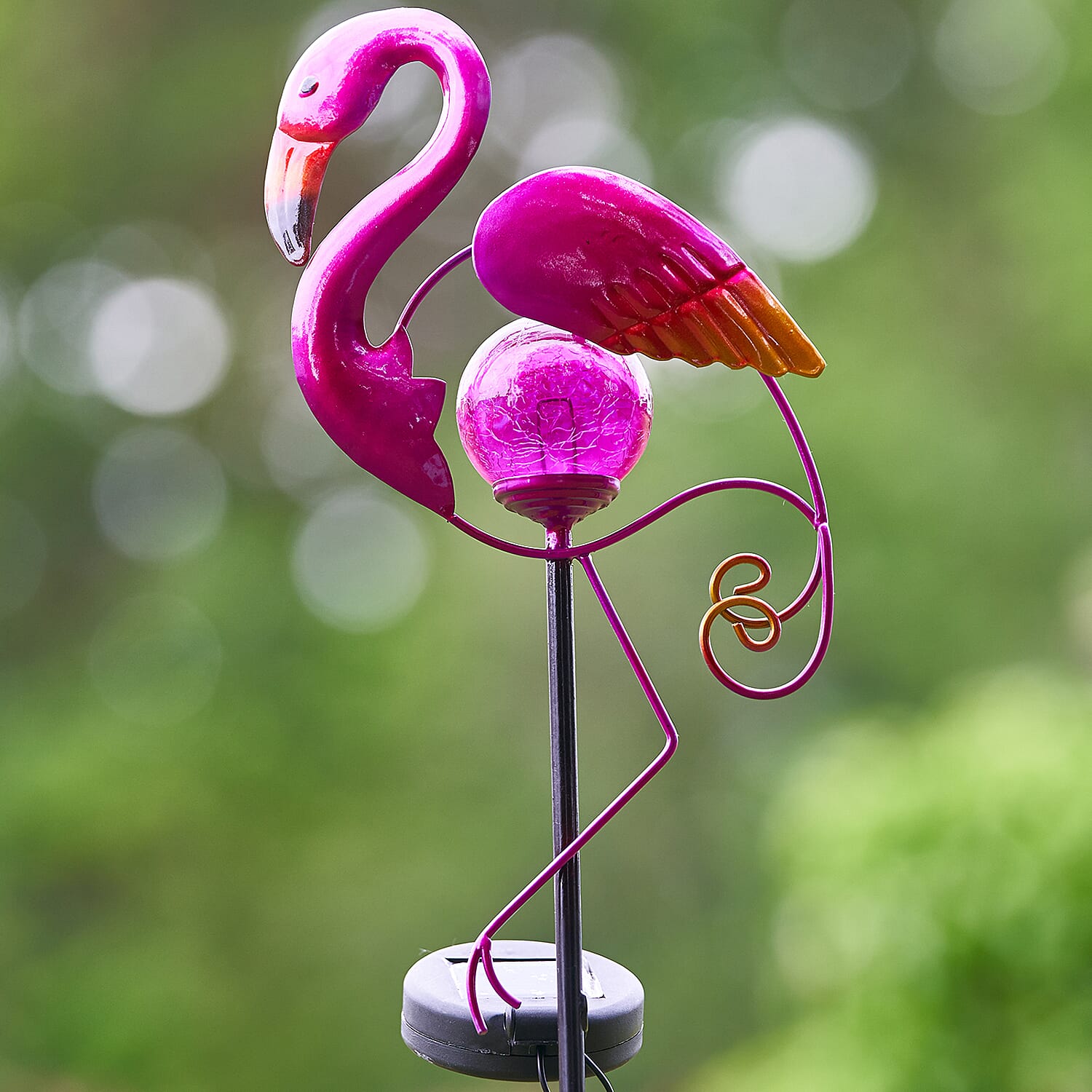 Decorative Flamingo Garden Stake Light - Pink