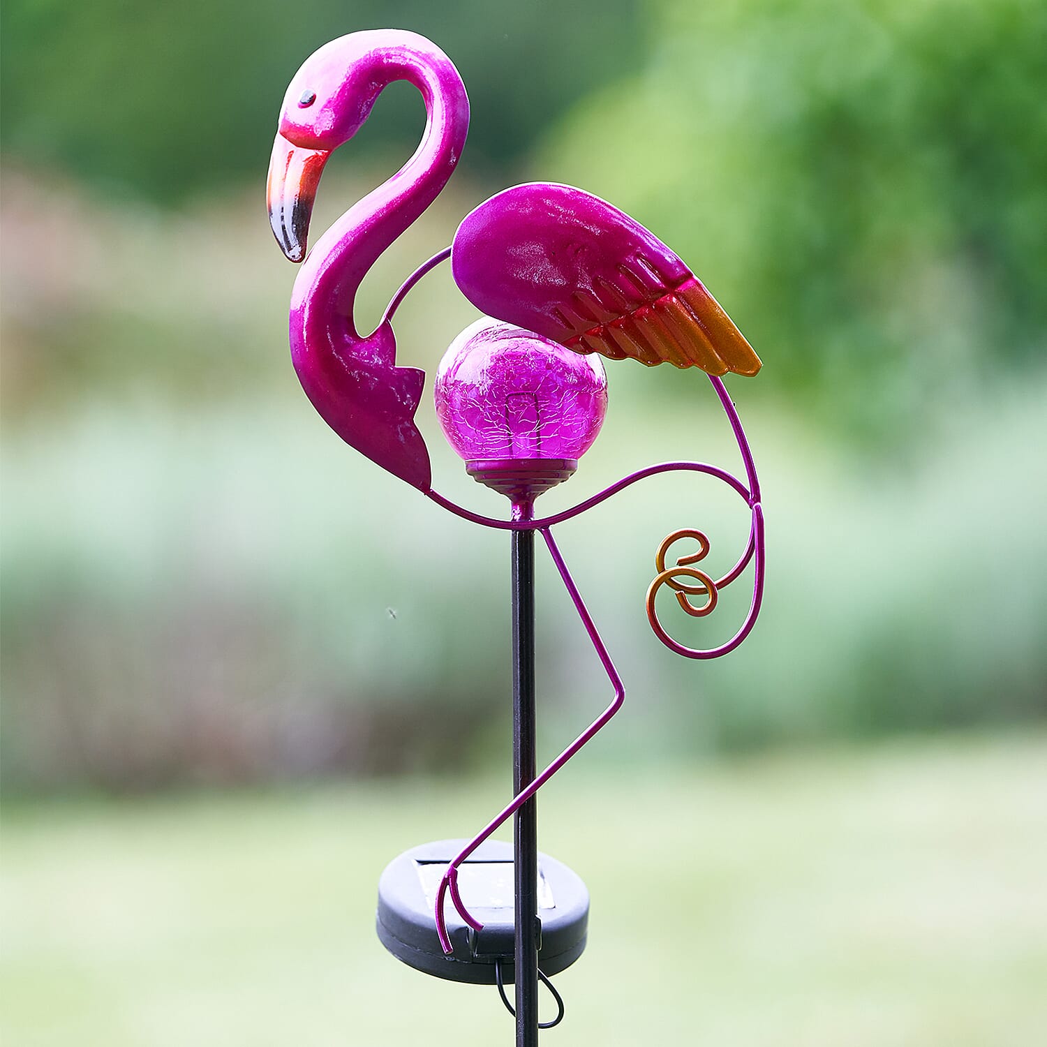 Decorative Flamingo Garden Stake Light - Pink