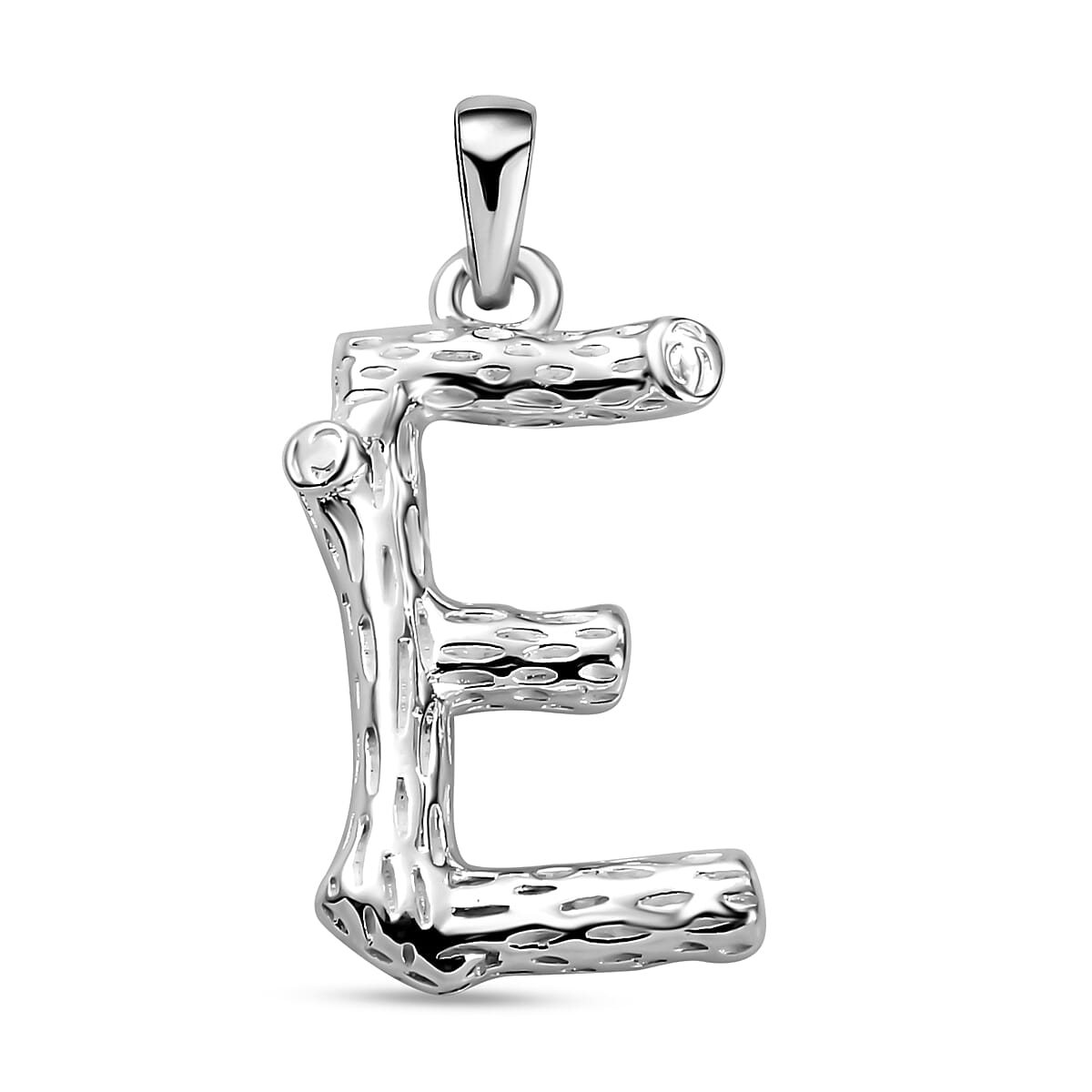 Sterling Silver Initial E Pendant